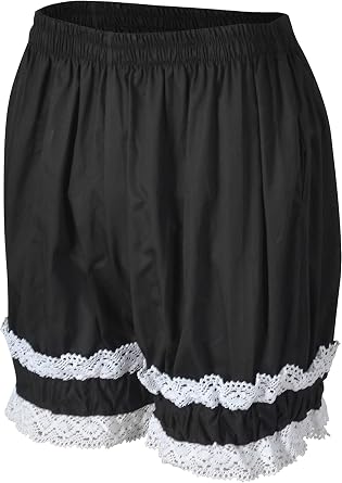 VSVO Womens Cotton Lace Lolita Maid Shorts Bloomers