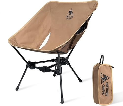 OneTigris Tigerblade - Silla de camping, ligera, plegable, silla de senderismo, compacta, portátil, capacidad de 330 libras