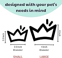 Vista 3 de Huxley & Kent Paquete de cumpleaños para perros Pequeño Corona rosa, corbatín para fiestas, hueso de felpa