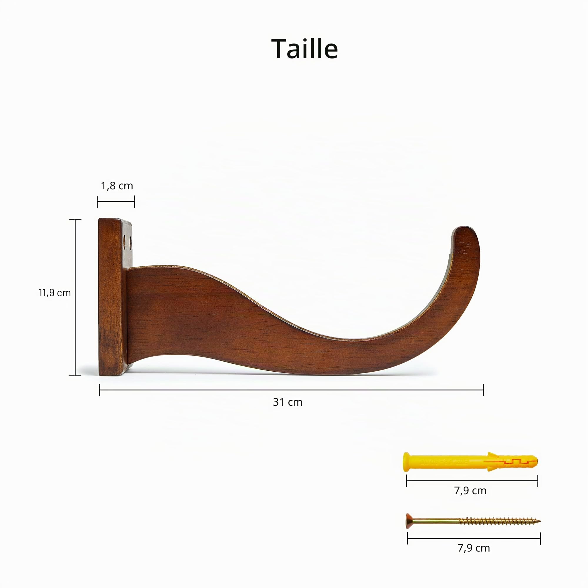 Support mural pour planche de surf - Pour planches longues et courtes