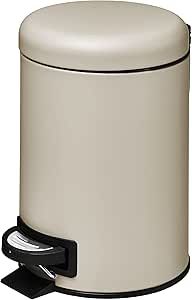 AMARE Cosmetic Pedal Bin Taupe 3 L – Cosmetic Bin, Bathroom Bin Volume ...