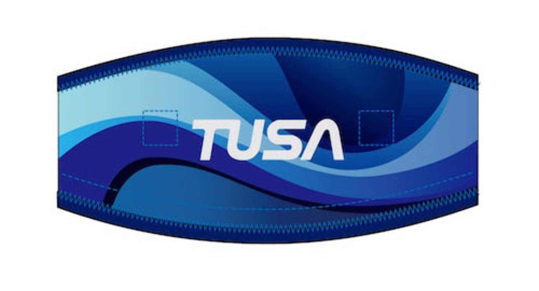 TUSA TA-5008 Scuba Mask Strap Cover (Blue)