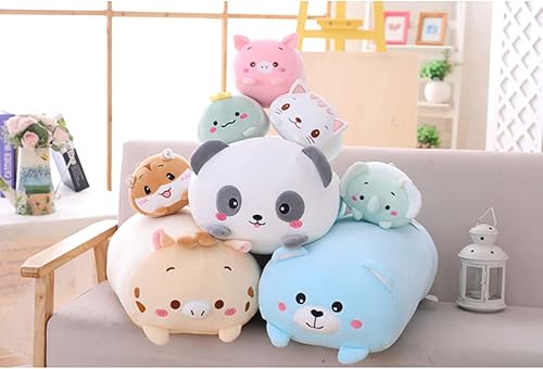 Miniatura 7 de COSGOO Bonita almohada de peluche de ciervo con cuerpo cilíndrico de ciervo, súper suave, para abrazar, para niños, almohada Kawaii para dormir,