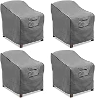 Vista 15 de Vailge Fundas para Sillas de Patio, Funda de Asiento Profundo para Tumbona, Fundas para Muebles de Patio al Aire Libre Resistentes e Impermeables