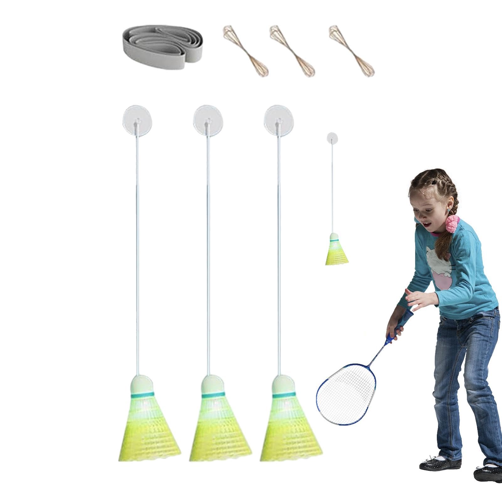 Entrenador De Rebote De Bádminton, Juego De Entrenamiento Individual Para Interiores