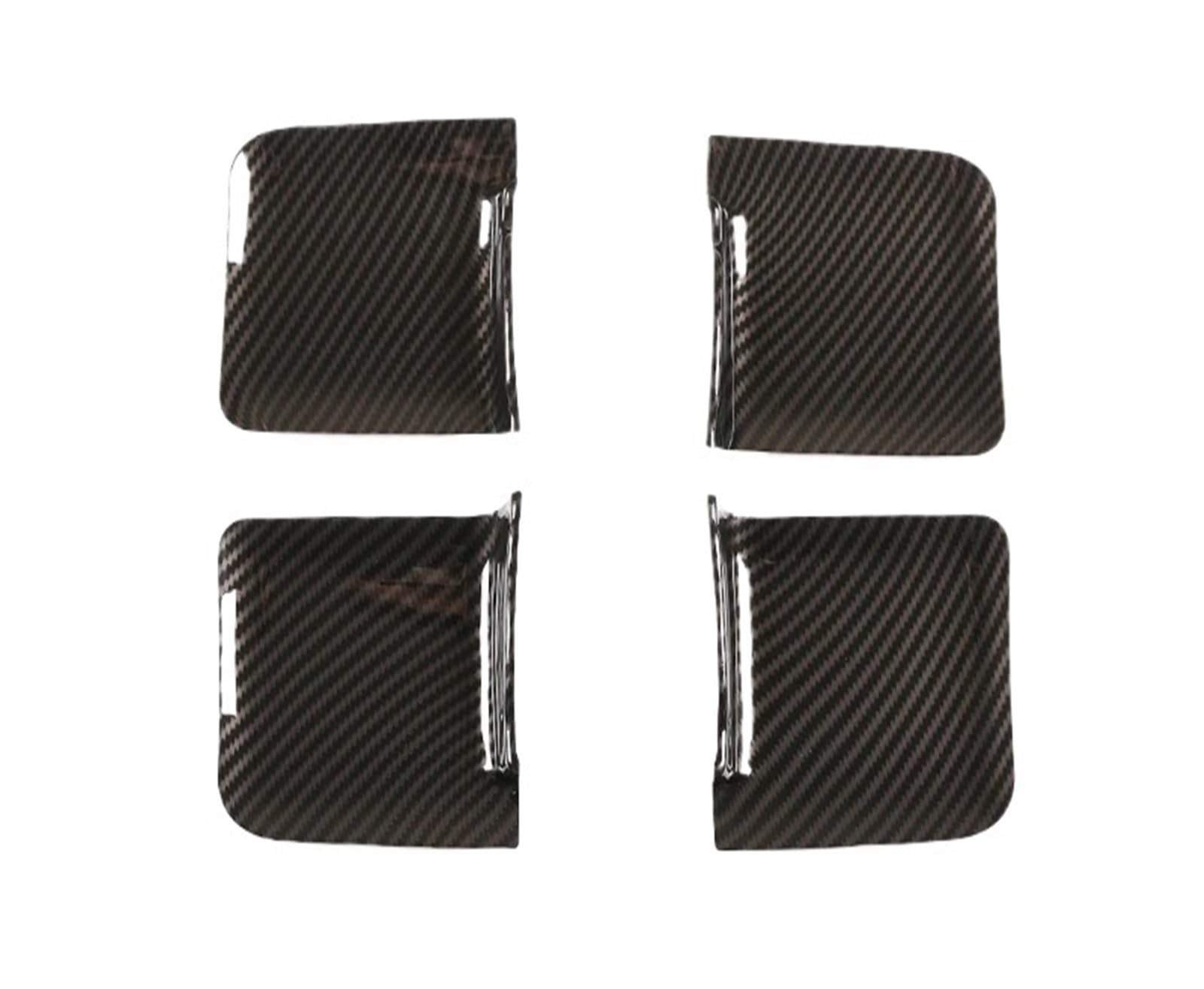Interior Trim for Toyota for Tundra for Sequoia 2007-2021 ABS Carbon Fiber Car Inner Door Bowl Cover Trim Sticker Cover Trim Sticker(Carbon Fiber)