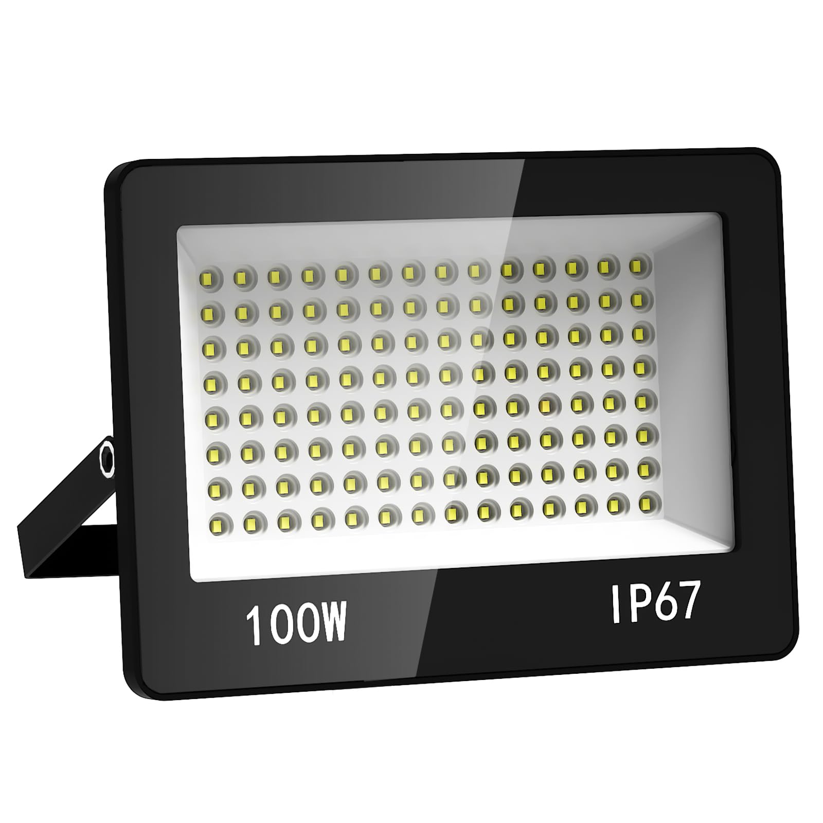 Projecteur LED Exterieur 100W, 10000LM Spot LED Extérieur Puissant 6500K Blanc Froid, IP67 Imperméable Eclairage Sécurité pour Jardin, Patio, Garage,Terrasse, Entrepôt