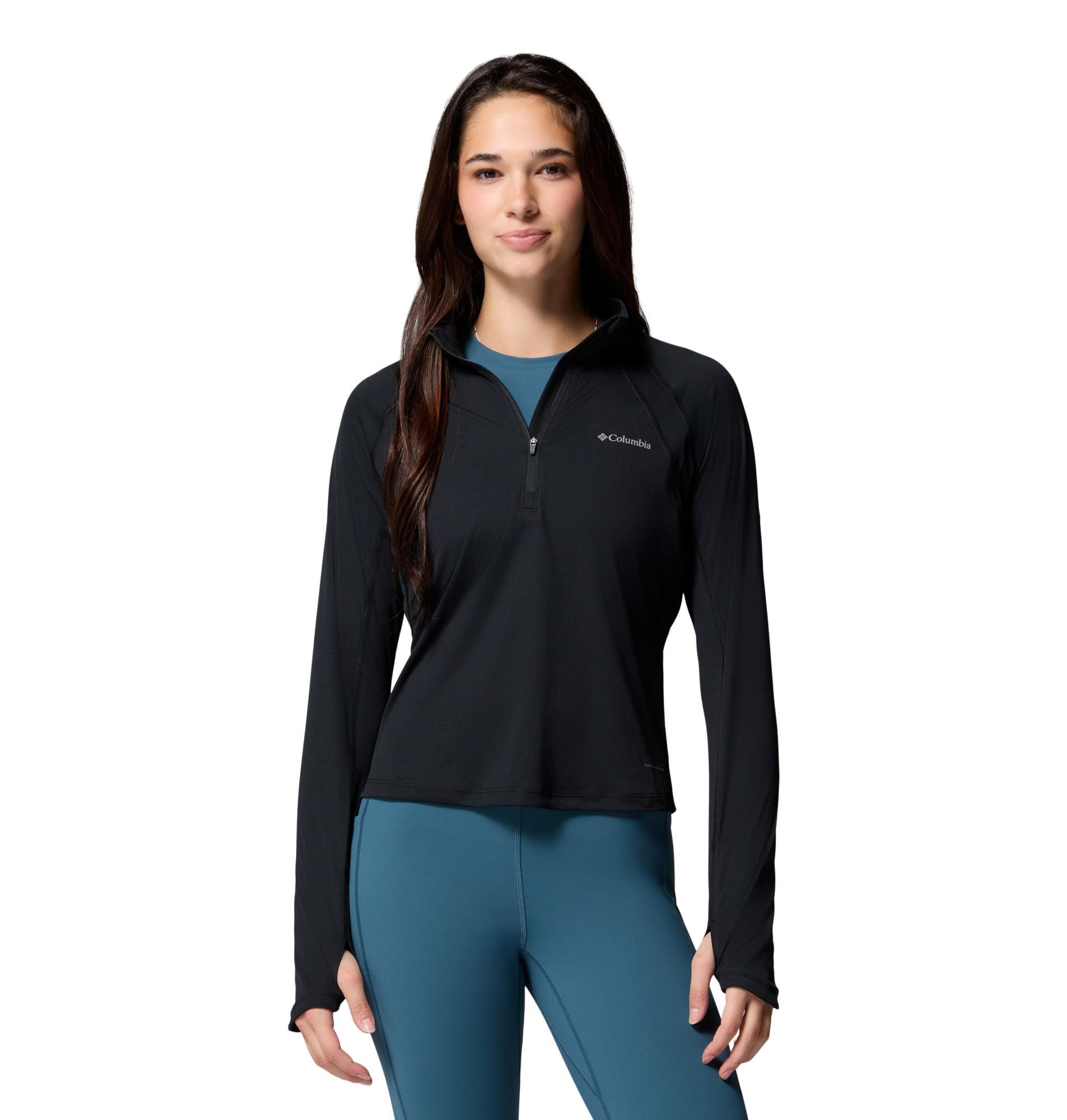 Columbia Sportswear Women's Black Columbia - Stealth Spring™ Half Zip Technical Top - Small