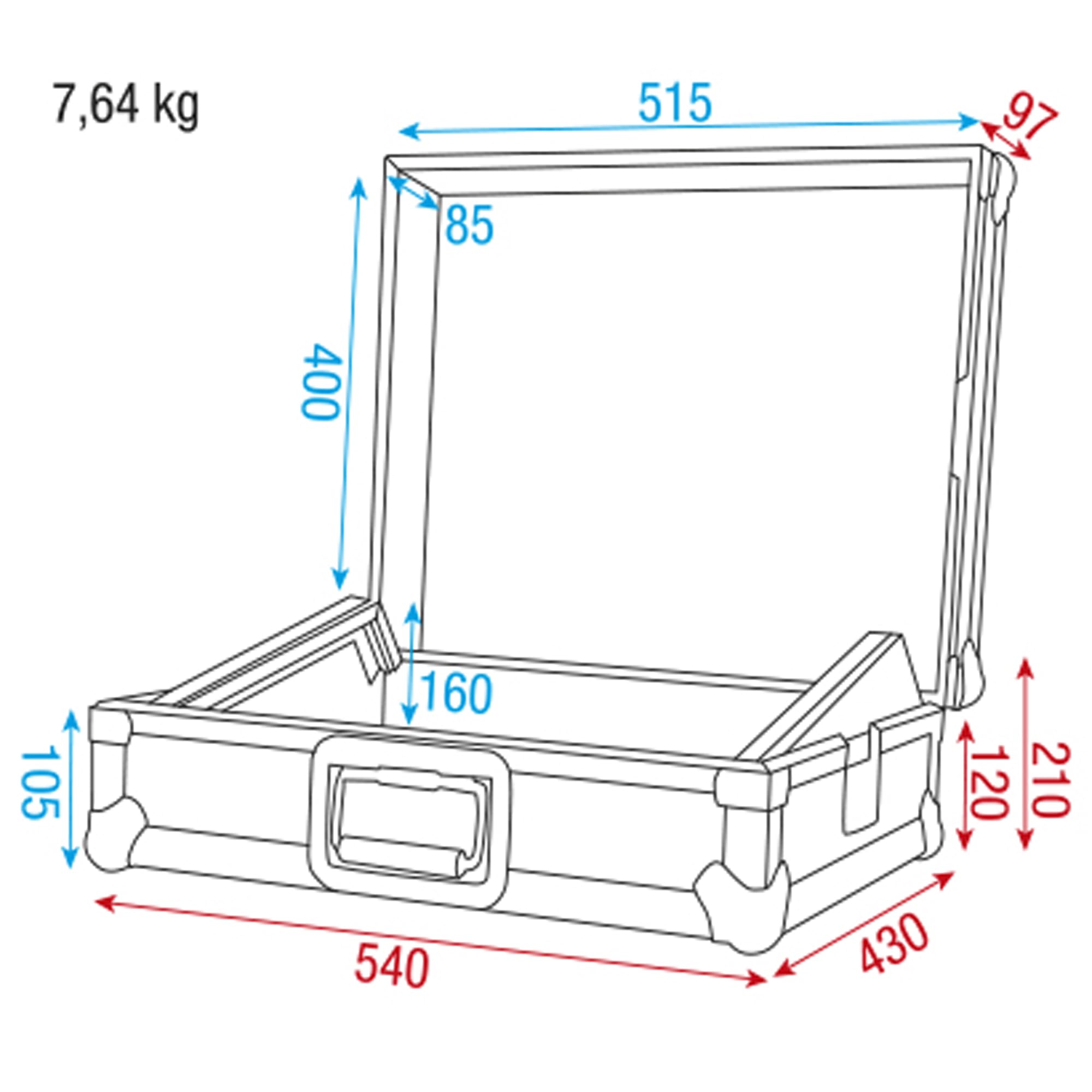 19 Zoll Mixer case