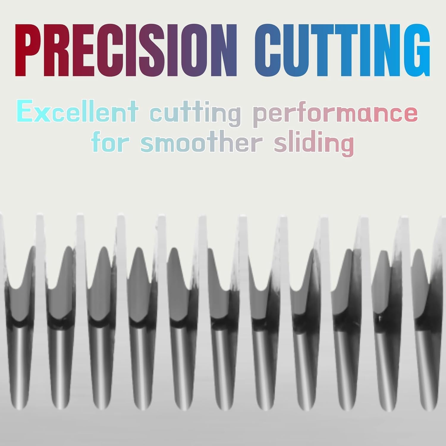 30W+10W+7FW+5FW+4FW Wide Blades for Dog Grooming, Compatible with Ainds, Oster A5, Wahl Km10 and Other Series Clippers, Cut Length 1/50"(0.5mm) to 3/8" (9.5mm), Fit for Larger Animals