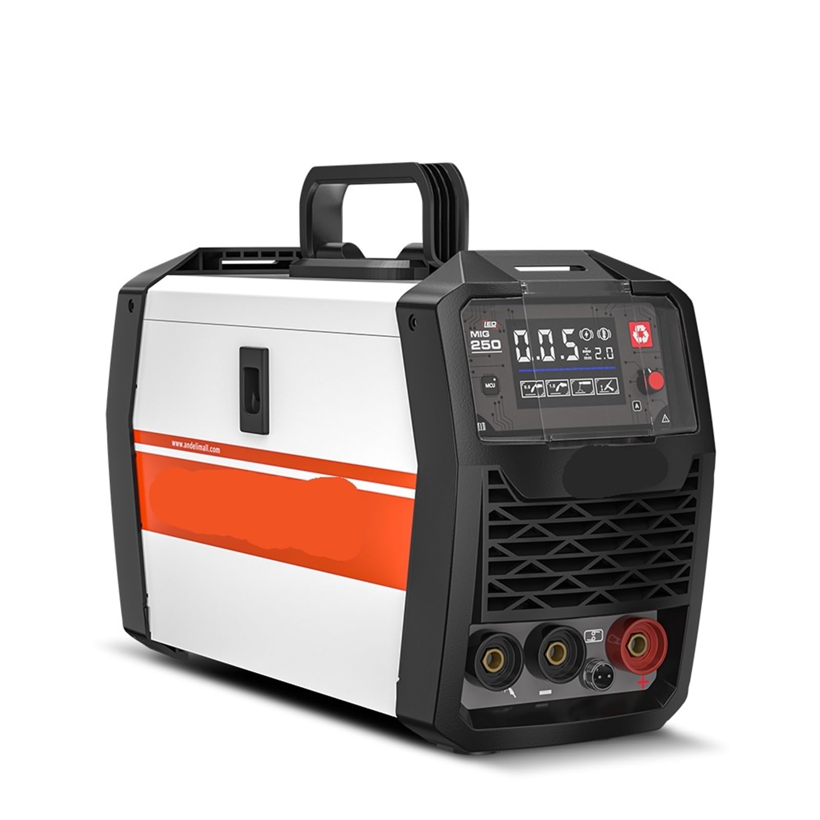 MIG-250 MIG Welders MIG MMA Lift TIG 3 in 1 Inverter Semi-Automatic Welding Machine with Flux Cored Wire Metal Welding(MIG-250 LED P2)