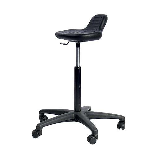 Topsit IND003 Tabouret de Travail pivotant Assis-Debout en polyuréthane, Siège