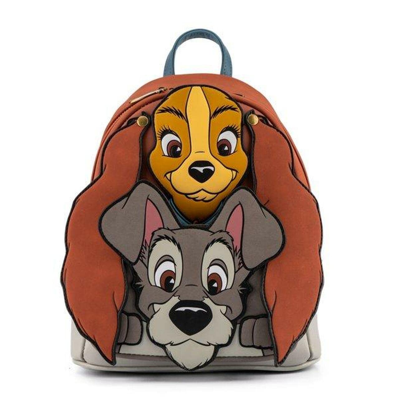 LoungeflyDisney Lady and the Tramp Cosplay Womens Double Strap Shoulder Bag Purse, One Size, Multi, Multi, One Size, Disney Lady and the Tramp Cosplay Backpack