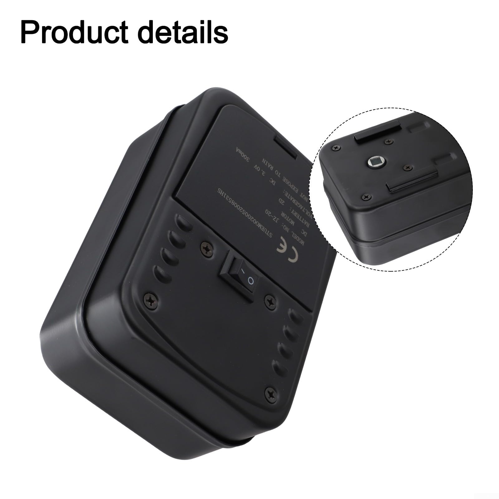 Akku-Rotisserie-Motor, 15 x 10 x 6,5 cm, batteriebetriebener Grillmotor mit leisem Betrieb und tragbarem Design für Outdoor-Grillbegeisterte