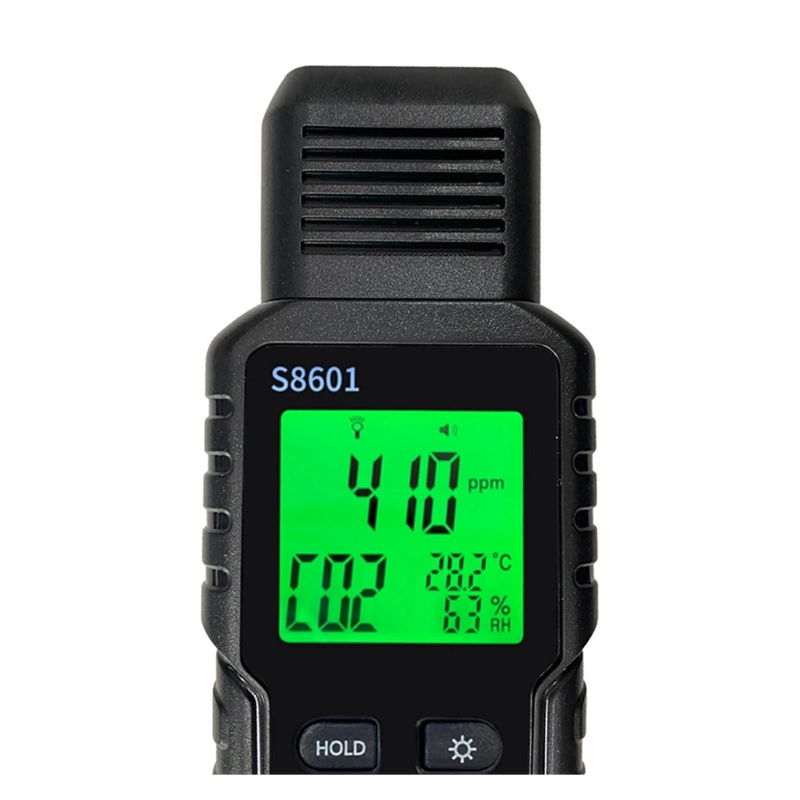 Détecteur de gaz, Compteur de CO2 Portable, Moniteur qualité l'air, 5000 ppm, Mesure du dioxyde Carbone