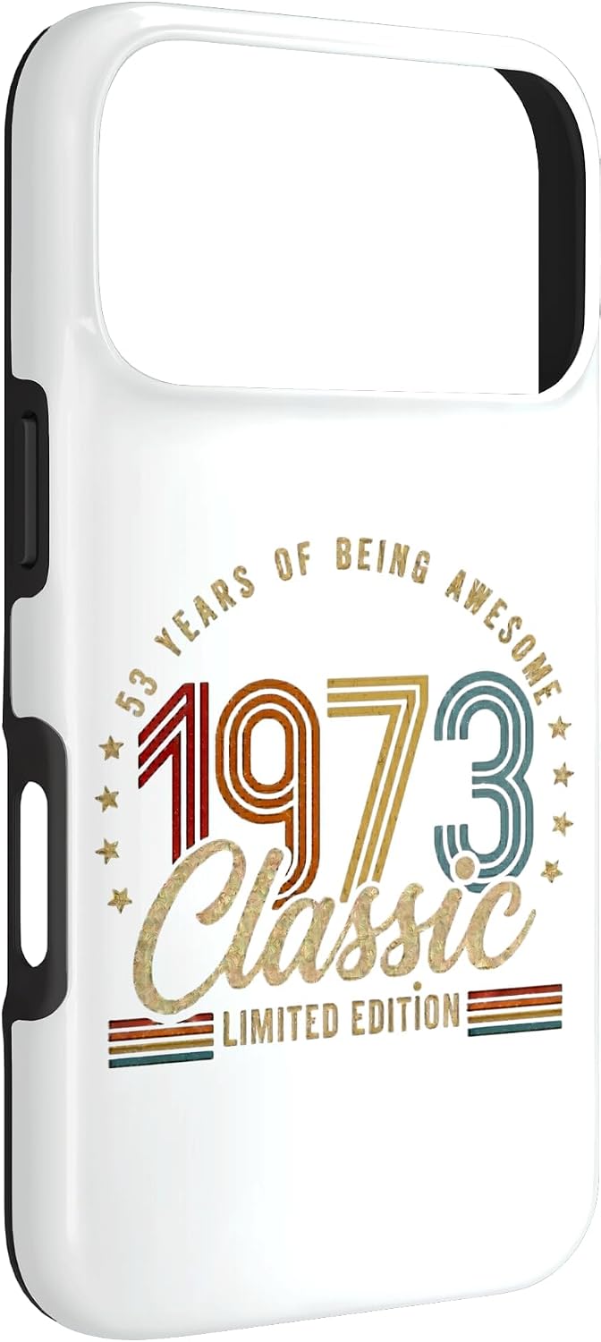 Vintage 1973 53rd Birthday 53 yr Classic Limited Edition Men Case for iPhone 17 Pro image 3