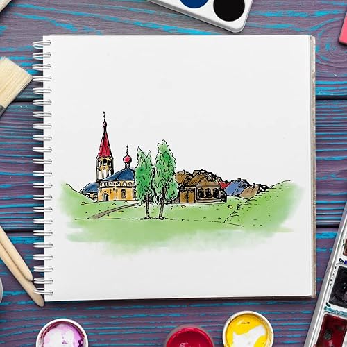 Miniatura 3 de 3 sellos transparentes de fondo de árboles para hacer tarjetas y diario, sellos de silicona para casas del bosque, sellos de goma para álbumes de