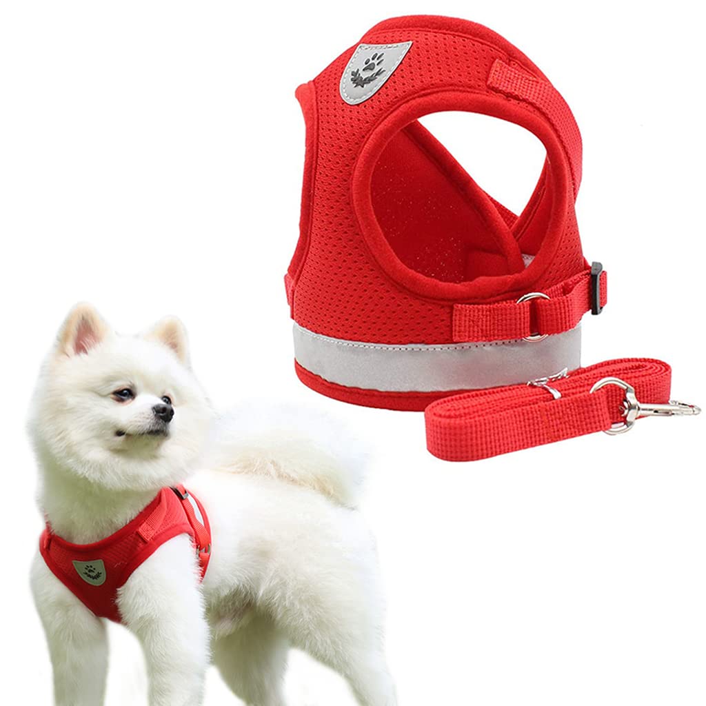 Qpets® Dog Harness for Large Dogs, Adjustable Dog Belt with Safety