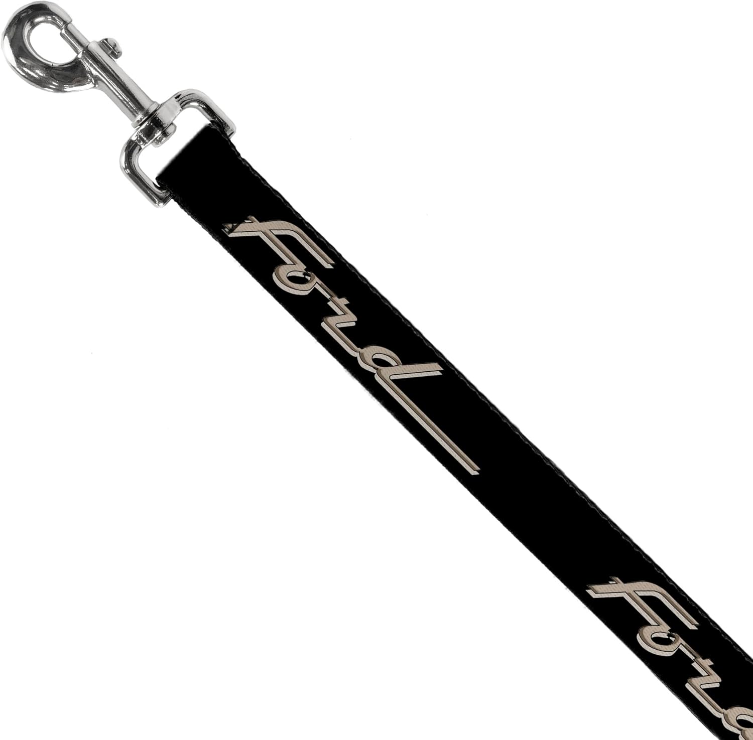 Ford Pet Leash, Dog Leash, Ford F100 Script Black Tan Gray, 4 Feet Long 1.5 Inch Wide