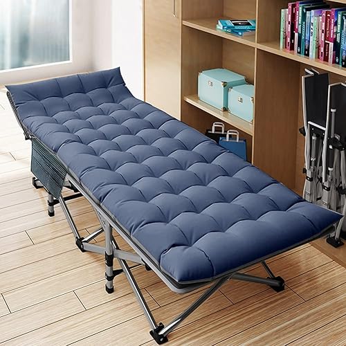 Miniatura 2 de NAIZEA Folding Camping Cots for Adults, Portable Cot with Mattress Heavy Duty Outdoor Bed with Carry Bag 1200d Oxford Cloth Sleeping Cots for