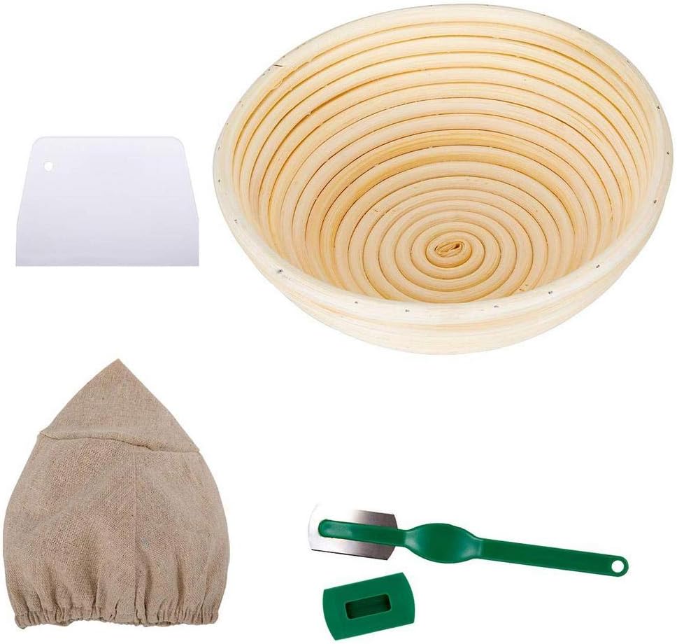 Ritapreaty Bread Proofing Baskets, Round Rattan Sourdough Proving