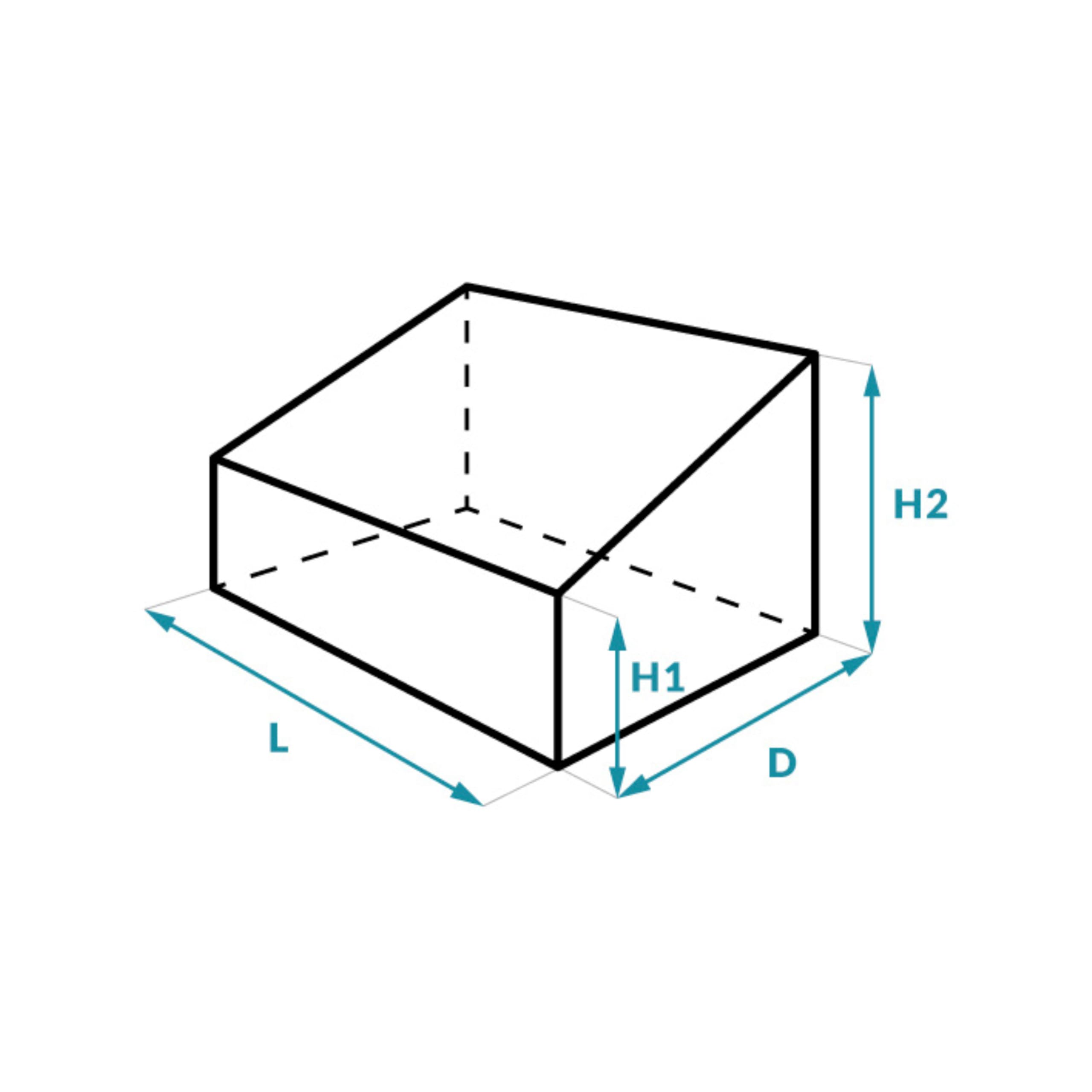 Abdeckung nach Maß - wasserdichte Oxford 600D Schutzhülle für Sofa Gartenstuhl Stapelstuhl Gartensessel Sonnenliege Rasenmäher Gartentraktor - Robustes Edelstahl-Zubehör - Made in EU