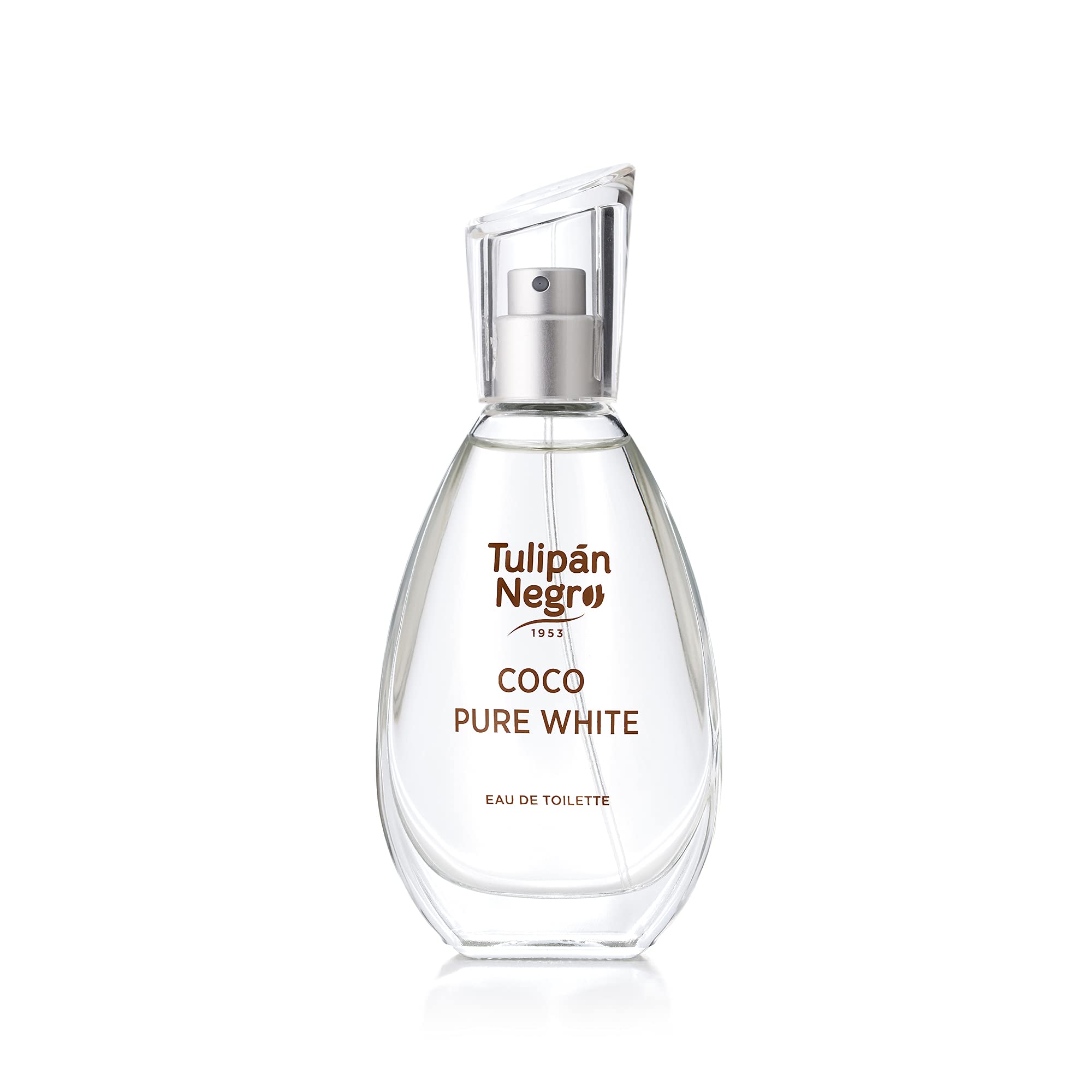 Tulipán Negro - Agua de Colonia Coco Pure White, Fragancia Dulce y Tropical, Colonia Unisex Ligera para Uso Diario, 50 ml