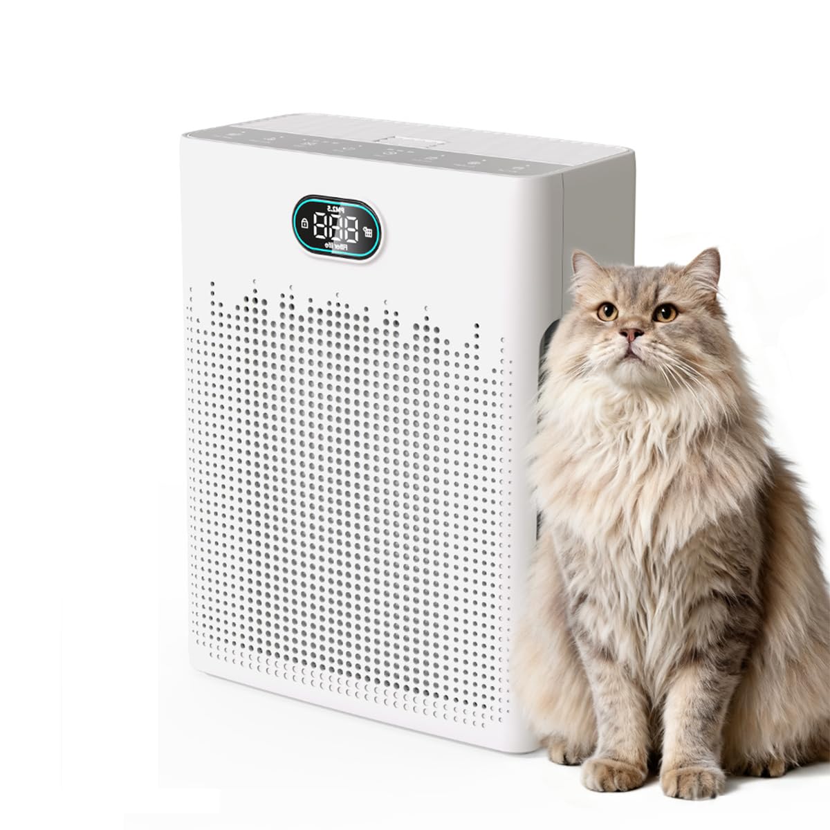 ペット用空気清浄機 集毛ボックス搭載 5層フィルター 猫ベッド一体型 脱臭 静音 Amazon.co.jp: 【 空気清浄機 ペット用 花粉対策 脱臭 静音 】UEEYAC