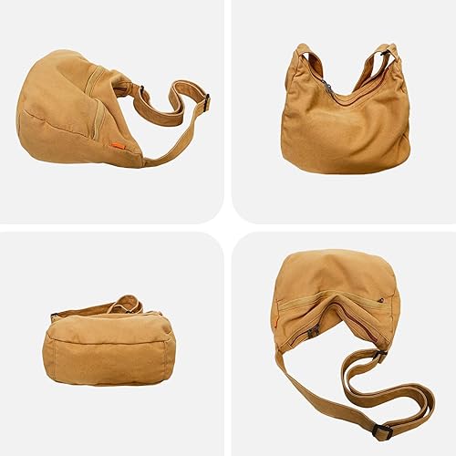 Miniatura 4 de Bolsos de lona para mujer, bolsos de hombro grandes, bolsas cruzadas informales, bolsa de mensajero, bolsa de compras, viajes