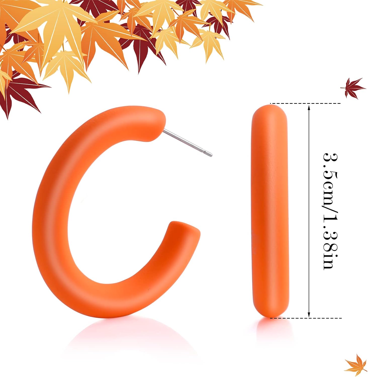 6 Pairs Retro 80s Earrings Acrylic Neon Earrings Colorful