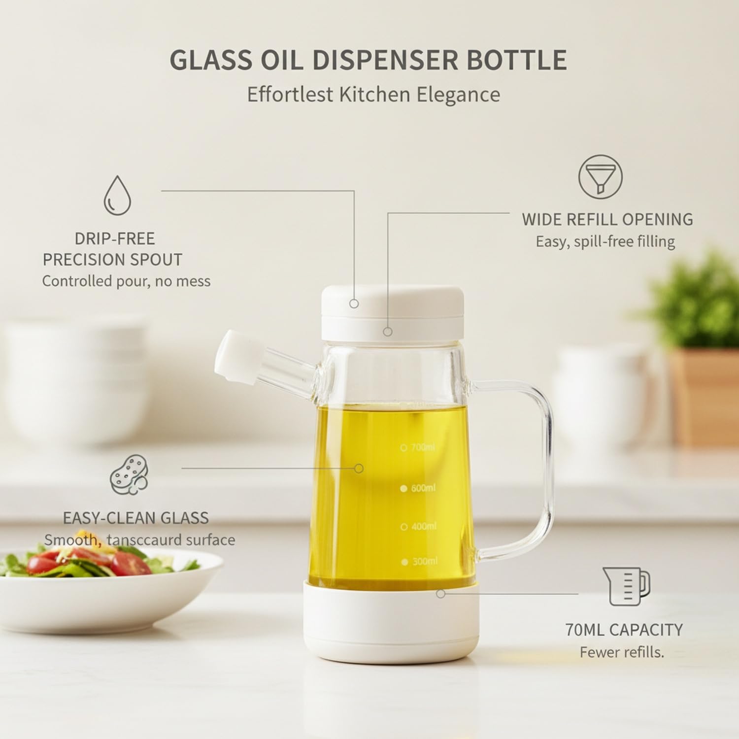 Dispenser in Vetro