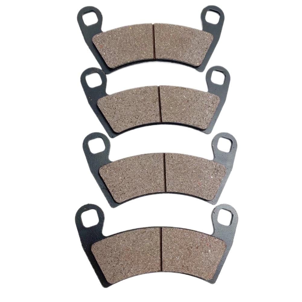 Juego de 2 Pares de Pastillas de Freno Delanteras y Traseras Compatible con Polaris RZR Crew 570 800 900 1000 XP EPS