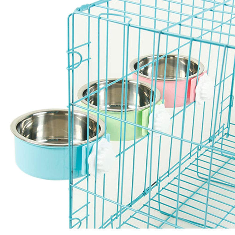 Ciotola Appendibile Per Animali 2 In 1 - Acciaio Inox Per Gabbie Di Cani E Gatti, 18cm - Foto 6