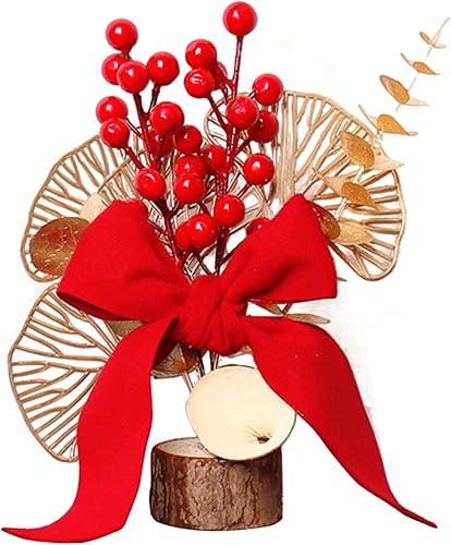 FROATS Decoración de Año Nuevo chino 2023 Árbol de rama de bayas rojas con colgante de Año Nuevo lunar para el hogar oficina primavera festivales