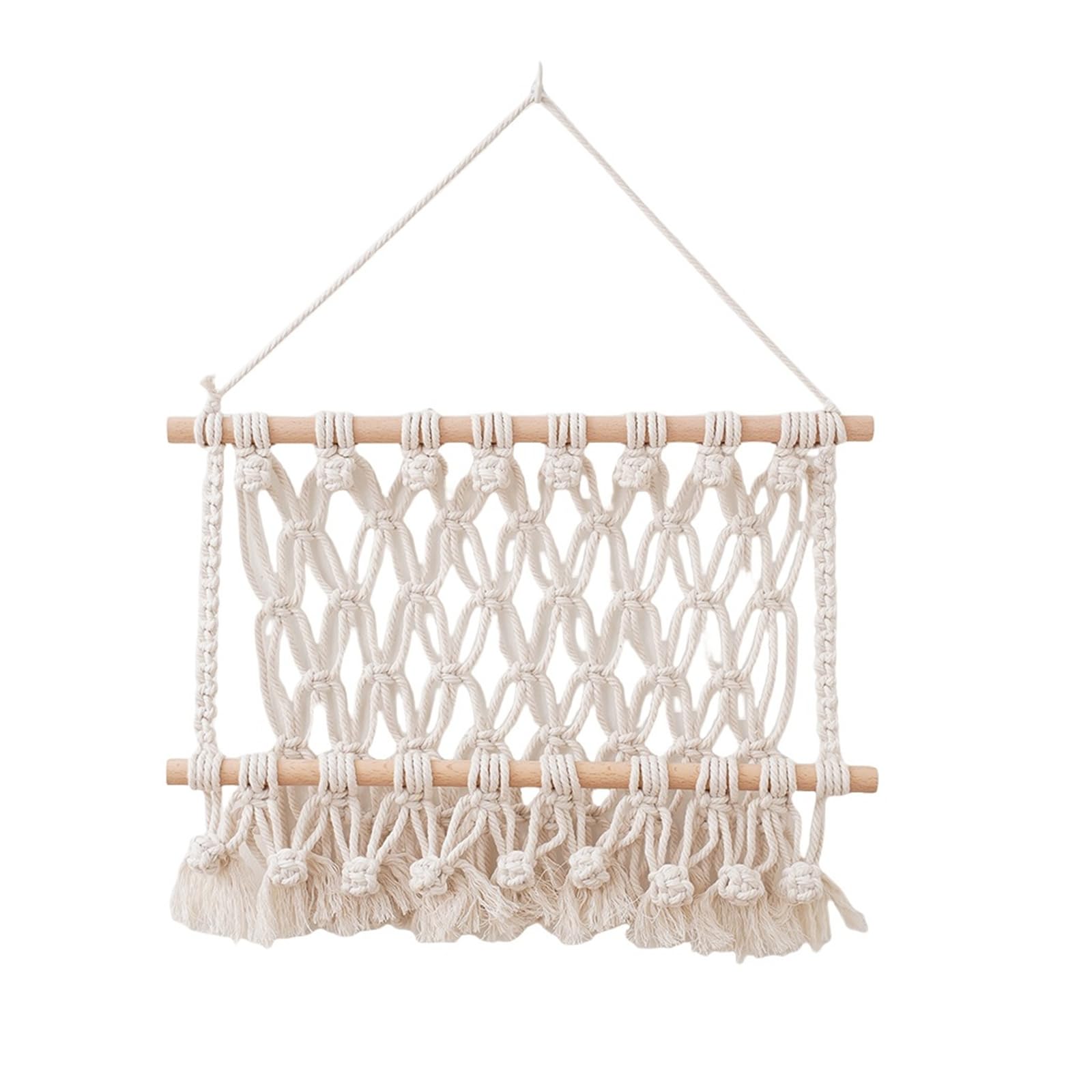 Beimus Multifunctional Cotton Rope Storage Rack Space Saving Organizer for Small Items Handcrafted Doll Storage Solution Doll Organizer