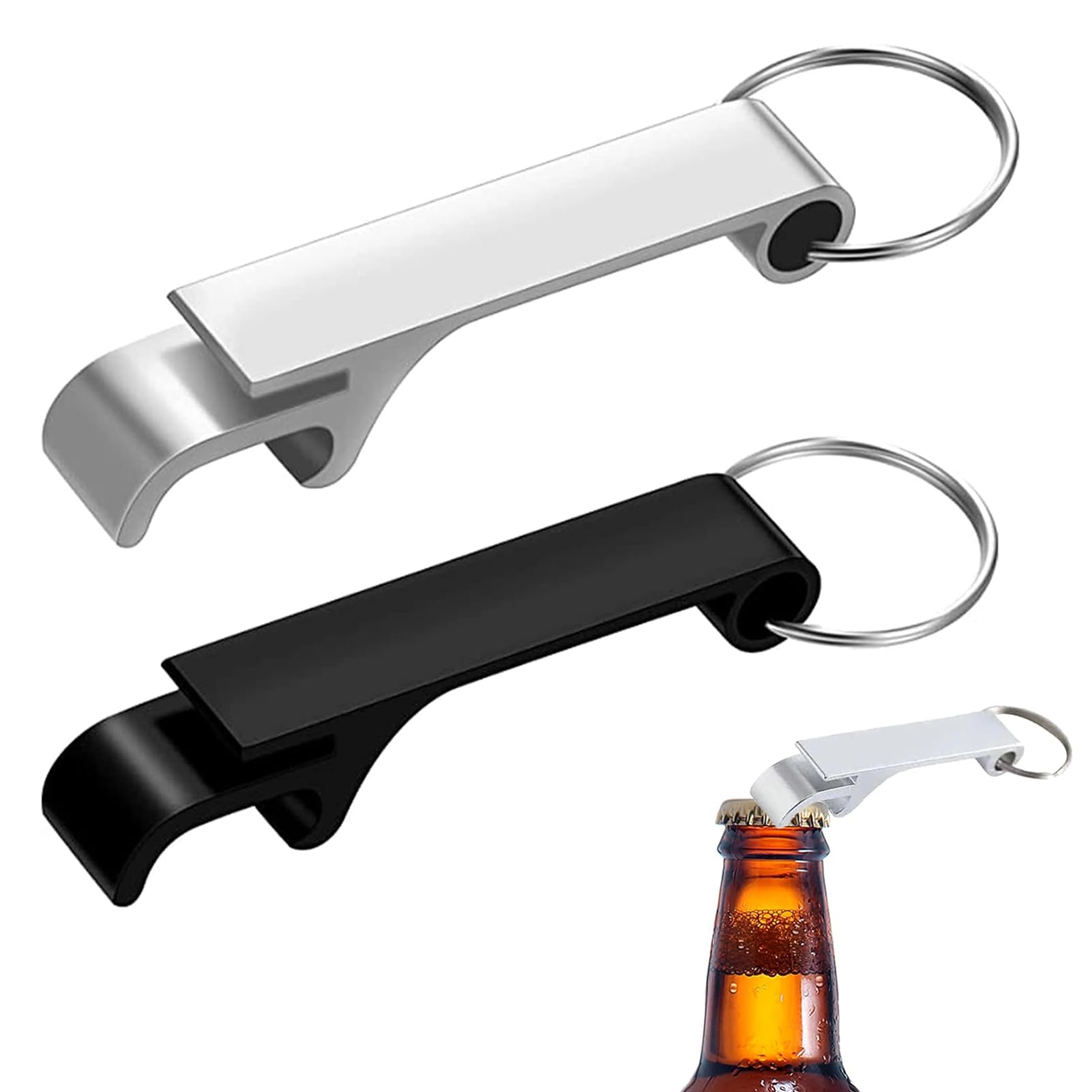 2Pcs Bottle Opener Keyring