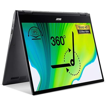 Acer Chromebook Spin 13 CP713-2W - (Intel Pentium Gold 6405U, 4GB RAM, 64GB eMMC, 13.5 inch QHD Touchscreen Display, Chrome OS, Iron) - Amazon Exclusive