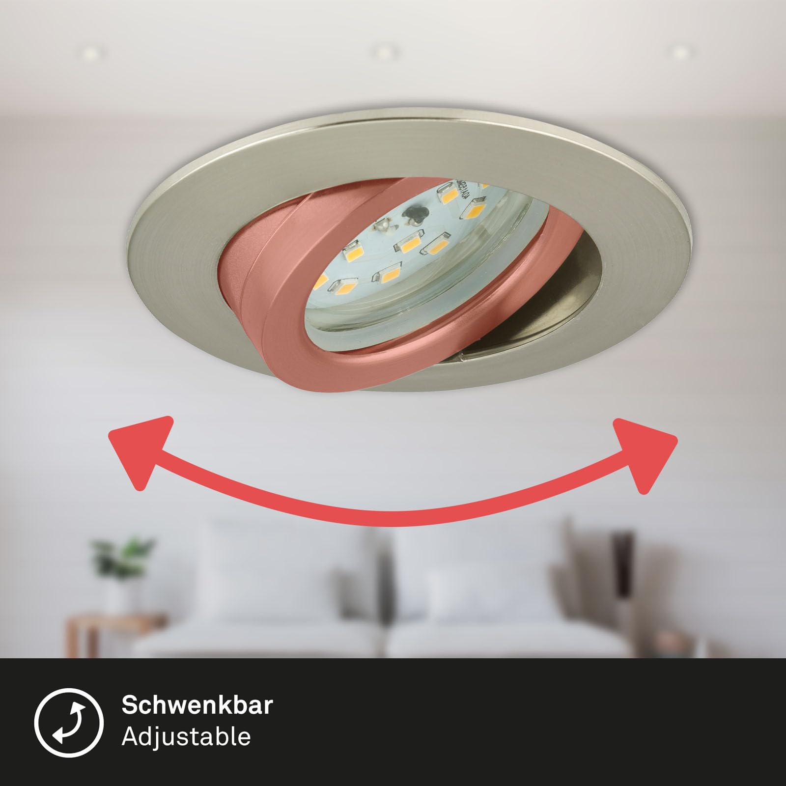 Gratuito. Lampada da soffitto orientabile 3x GU10 EWILIGHT blu