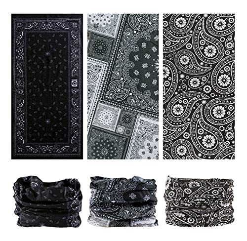 VANCROWN Feminino 9Pcs E 6Pcs Multifuncional Elástico Esporte Casual Headwear, Headband Lenço Bandan