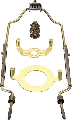 PATIKIL Kit de arpa de lámpara de 8, 9, 10, 11 pulgadas con remate, soporte de pantalla ajustable con base de luz IP E26 de 38 para iluminación de