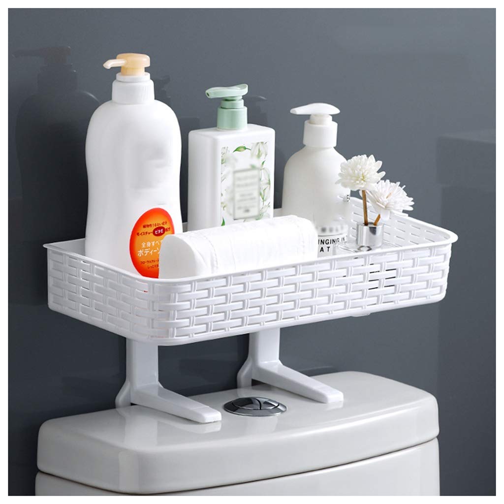 Estantes de baño exquisitos Estante de baño Estante de inodoro, Estante de almacenamiento de ducha de baño, Gran capacidad, Estante de especias de cocina montado en la pared (Color : Style 2, Size : L