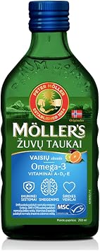 Moller's Fish Oil Omega-3 -Fruit Flavour- Baby Children Adults
