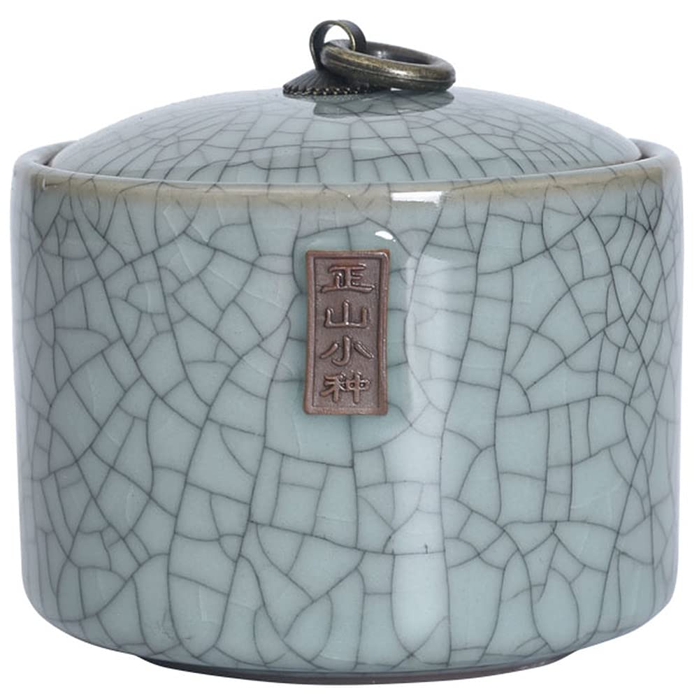 Słoik ceramiczny Puszki na herbatę, Longquan Celadon Hermetyczne puszki na herbatę Cearmic Travel Przenośne pudełko Pojemnik Słoik