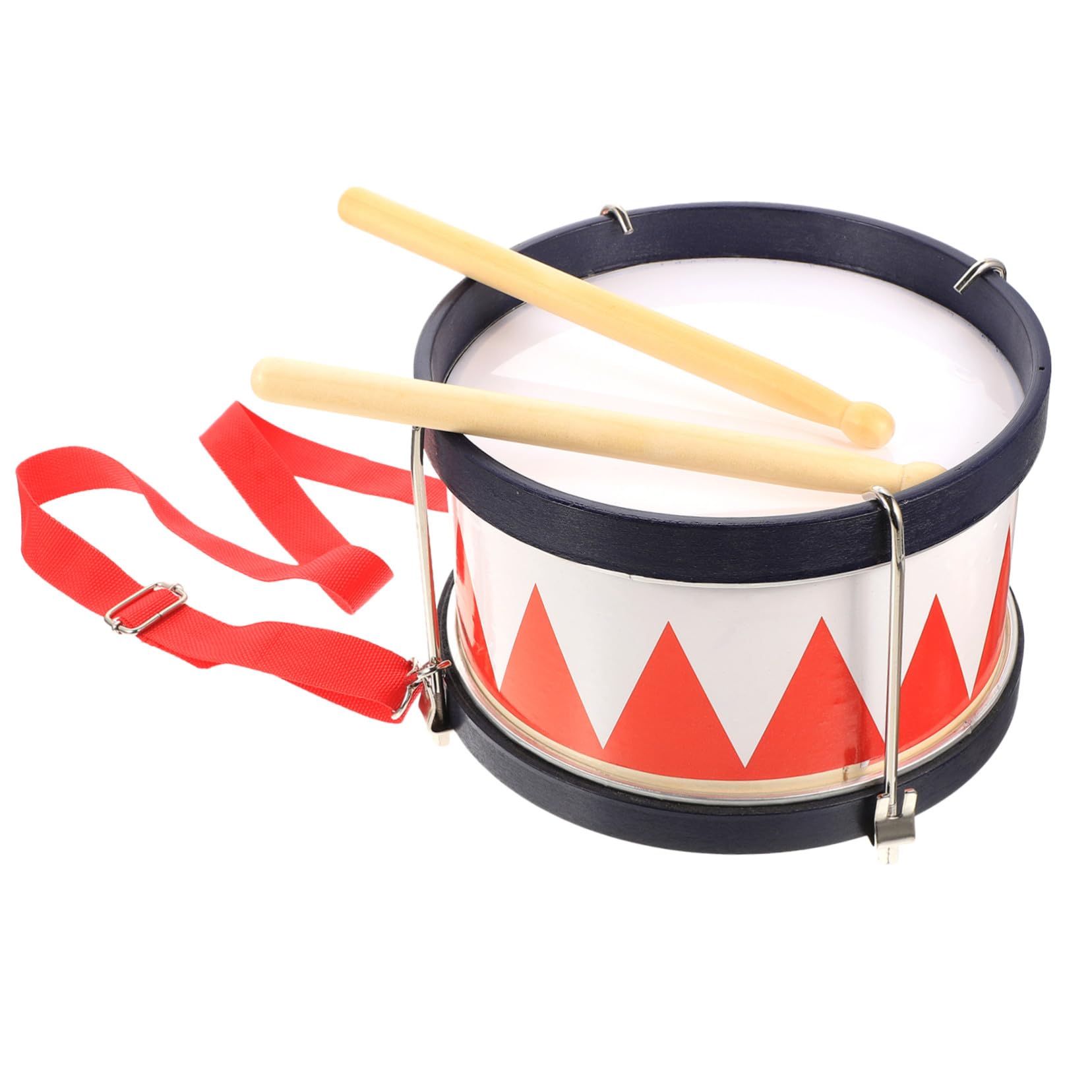 Juguete de Percusión Infantil Rojo de Metal Tipo Caja, 1 Set