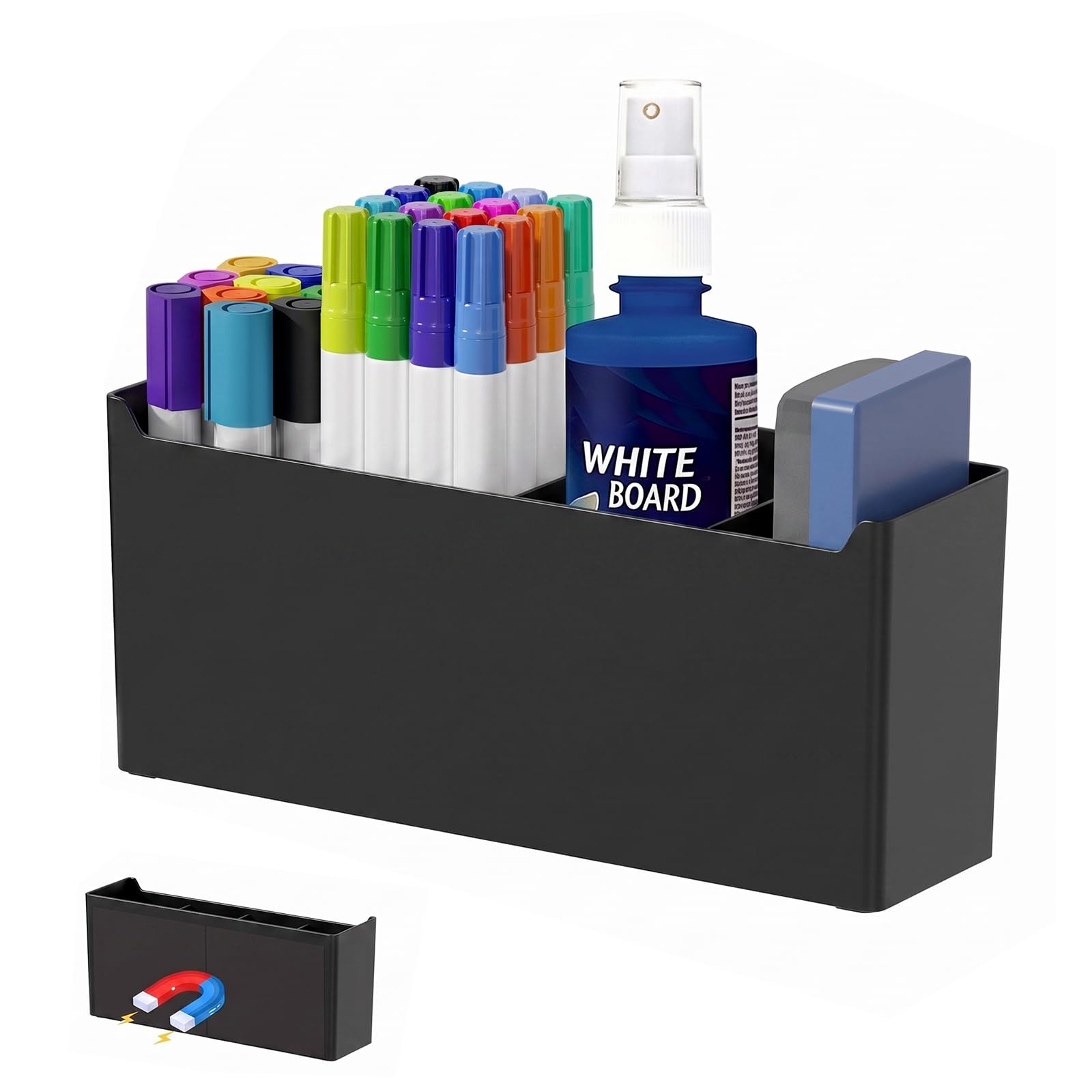 FRETONBA Magnetic Whiteboard Pen Holder, Pen holder Highly Ferromagnetic