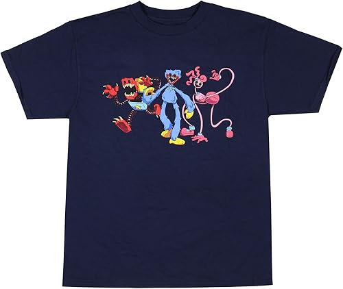 Miniatura 2 de Mad Engine Poppy Playtime CH2 Bad Guys Huggy Mommy Long Legs Boxy Boo - Camiseta gráfica de personajes para niño