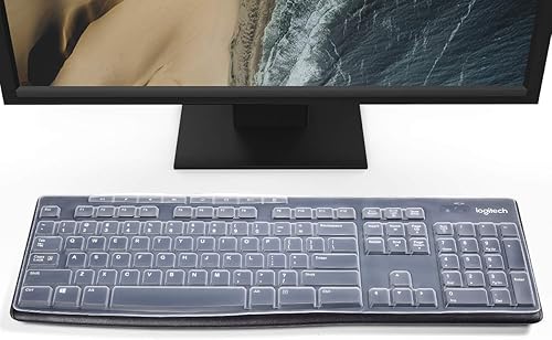 Miniatura 7 de CaseBuy Logitech MK270 MK295 - Funda para teclado inalámbrico y teclado Logitech K200 K260 K270 MK200 MK260 (transparente)