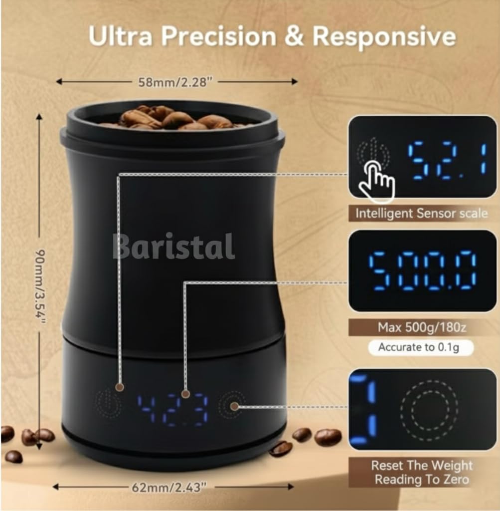 ميزان قهوة صغير رقمي مع مؤقت
