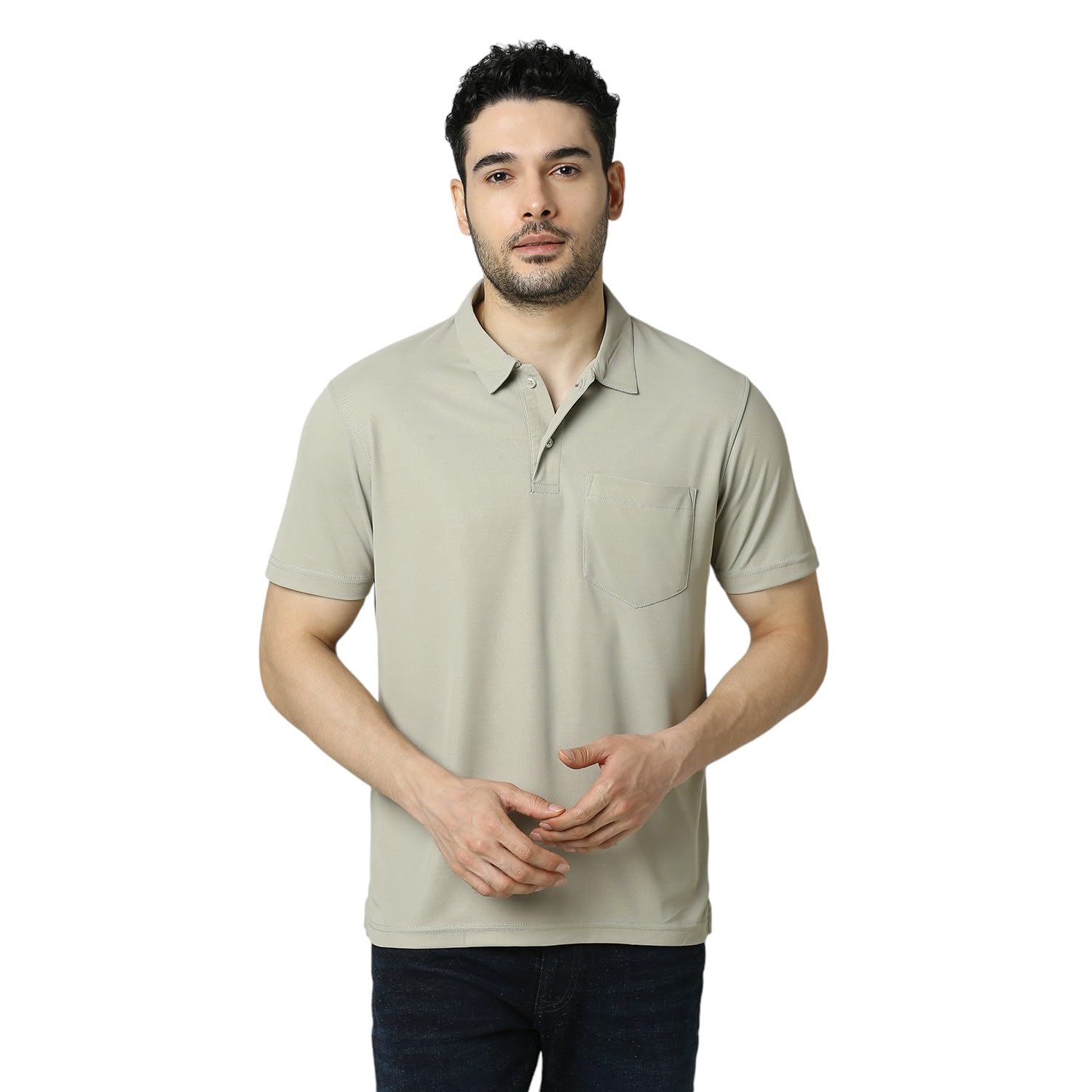 matte polo t-shirt for man | collar with pocket tshirts | short sleeve solid | half sleeves | plain-regular fit polo tshirt for men