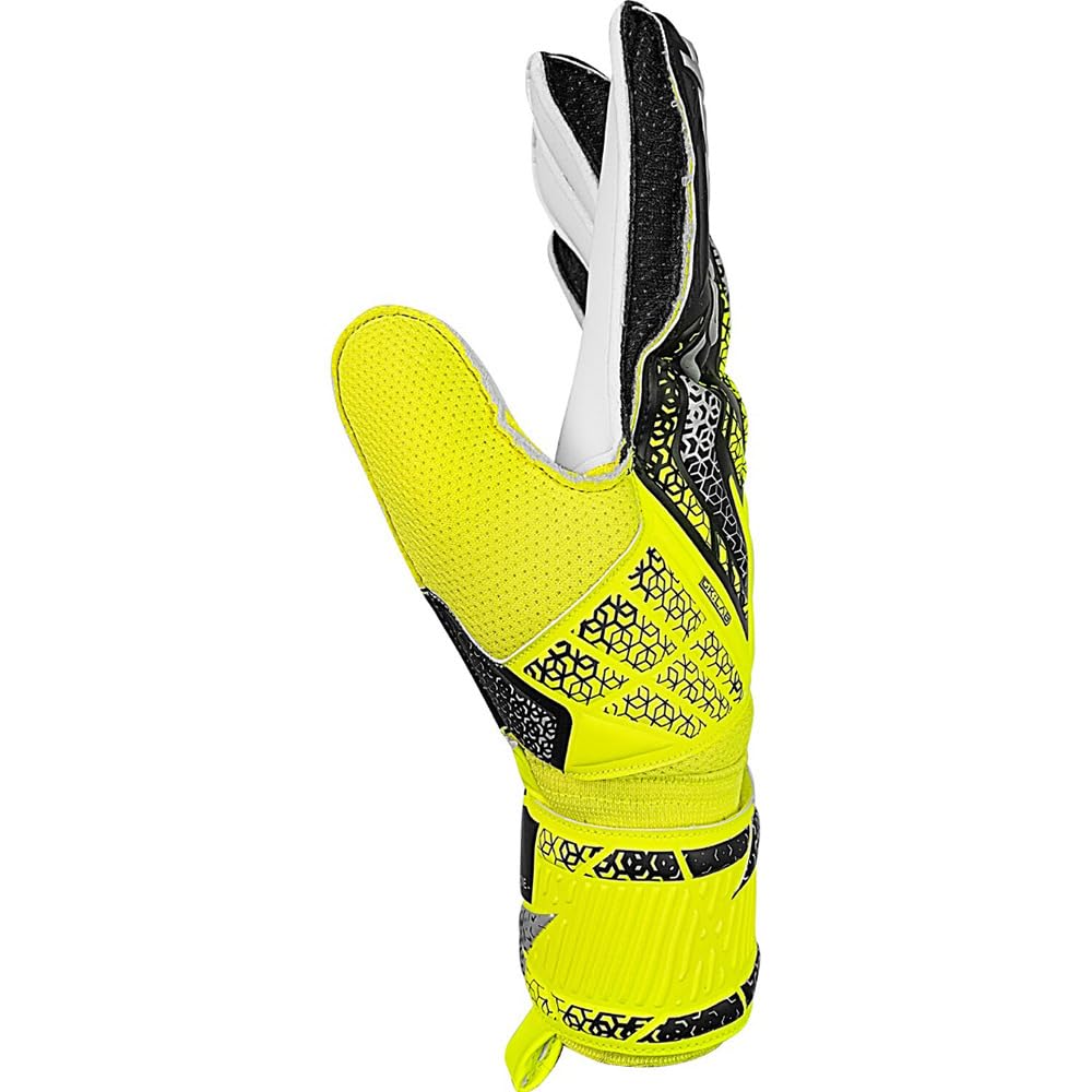 Reuch Attract Solid Soccer Keeper Gloves Keite 25SS [5560515-2014] [2014] Safety Yellow 7.5 5560515